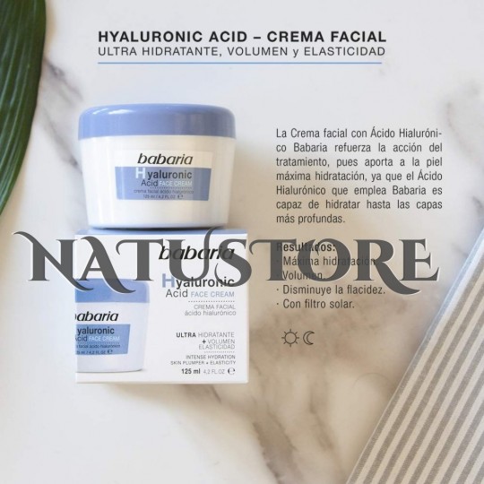 Crema acido hialuronico - Crema Babaria con Acido Hialuronico