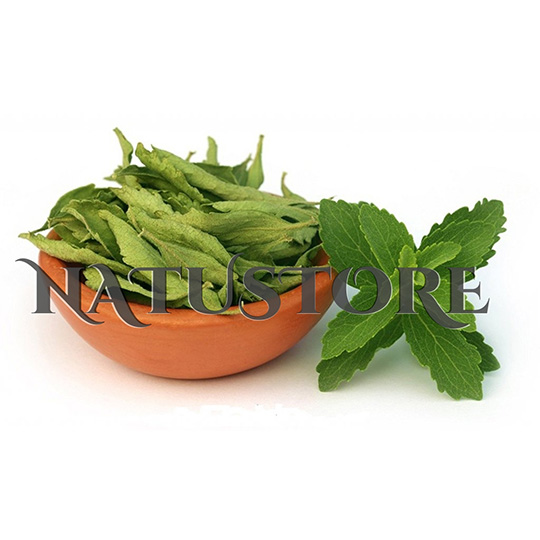 Stevia endulzante natural hojas secas - Hojas secas de stevia usadas para endulzar tus batidos o para infusiones.